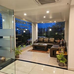 Χώρος καθιστικού στο Hotel Krishna Kathmandu