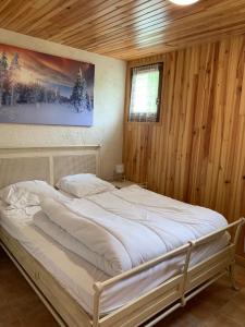 Posteľ alebo postele v izbe v ubytovaní Chalet- Capacité 8/10 pers au cœur de la station + 15 fotografií