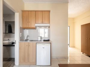 Kuchyň nebo kuchyňský kout v ubytování Sofia Apartments