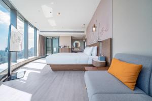 Istumisnurk majutusasutuses UrCove by HYATT Shenzhen Nanshan Science and Technology Park