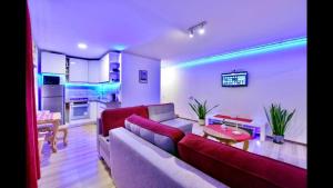 Svetainės erdvė apgyvendinimo įstaigoje NeriesResort 3 Rooms Suite iN Centrum