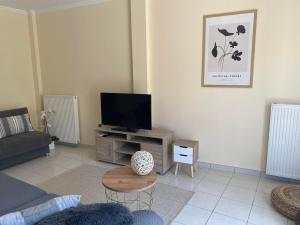 Μια τηλεόραση ή/και κέντρο ψυχαγωγίας στο GnA Place - Stylish and Cozy Apartment in the Heart of the City By Villa Mana Gers