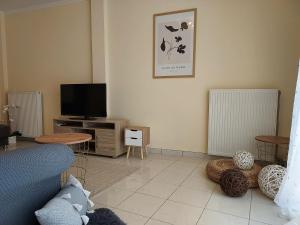 Μια τηλεόραση ή/και κέντρο ψυχαγωγίας στο GnA Place - Stylish and Cozy Apartment in the Heart of the City By Villa Mana Gers