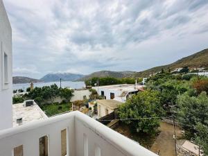 a view from the balcony of a house at Your perfect escape in Emporios! in Kalymnos