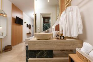 Ванная комната в Hotel Villa Natassa