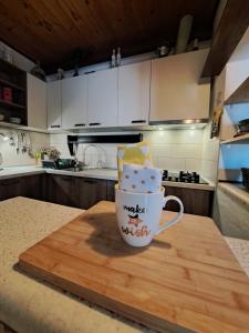Kuchyň nebo kuchyňský kout v ubytování Apartment SEA VIEW