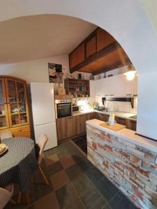 Kuchyň nebo kuchyňský kout v ubytování Apartment SEA VIEW