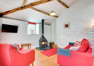 Bovey Cottage tesisinde bir oturma alanı