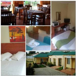 un collage de photos d'une chambre d'hôtel dans l'établissement Deletz Guesthouse, à Witbank