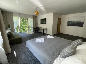 Postel nebo postele na pokoji v ubytování Hotel "Senleja"