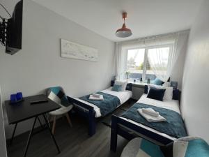 Postel nebo postele na pokoji v ubytování Hotel "Senleja"
