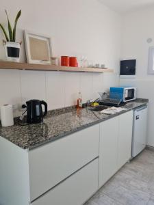 Η κουζίνα ή μικρή κουζίνα στο SUITE BELGRANO. ALQUILER TEMPORARIO EN SAN FRANCISCO