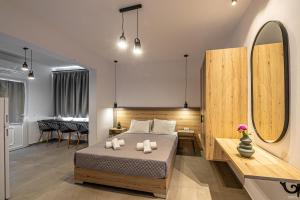 A bed or beds in a room at Katerina View