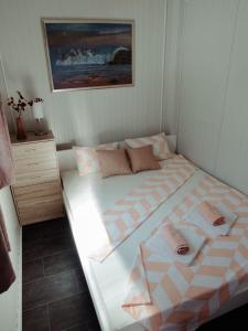 Postel nebo postele na pokoji v ubytování Mobile home Aurora