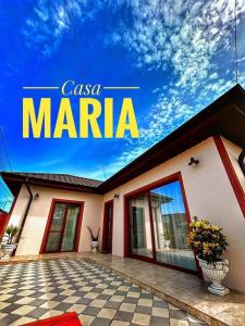 a building with a sign that reads casa maria at Casa Maria in 2 Mai
