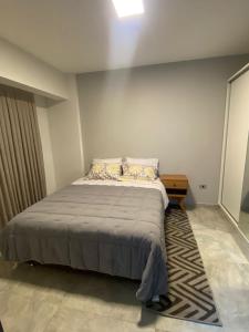 a bedroom with a large bed in a room at Departamento de lujo tipo dúplex in Ciudad del Este +14 photos