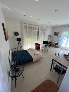Postel nebo postele na pokoji v ubytování Côt’et Calme