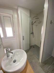 Kúpeľňa v ubytovaní Apartamento Arousa Mar