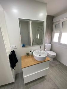 Kúpeľňa v ubytovaní Apartamento Arousa Mar
