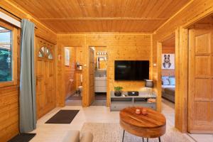 A television and/or entertainment centre at Chillout Apartman Noszvaj