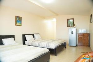 Ένα ή περισσότερα κρεβάτια σε δωμάτιο στο Rancho Percebu Beach Studio 4 +23 φωτογραφίες
