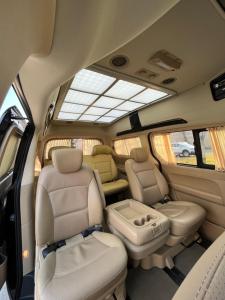 a view of the back seats of a vehicle at Samarkand luxury apartment #2 in Samarkand