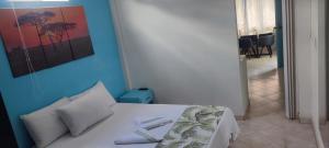 Postel nebo postele na pokoji v ubytování cabaña82