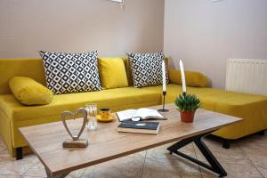 A seating area at Endless Blue Sunshine