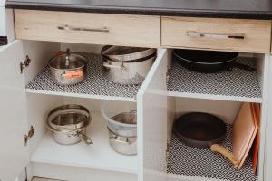 Cucina o angolo cottura di Apartament Kraju centrum z fotelem masującym