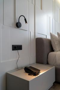 TV a/nebo společenská místnost v ubytování Center Hotel