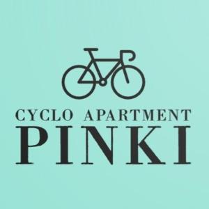 een fietslogo met de woorden cyclo appartement firma bij Cyclo Apartment Pinki in Bačka Palanka