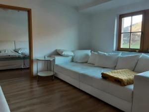Posezení v ubytování Ferienwohnung Elbblick