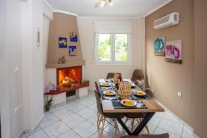 A seating area at Endless Blue Sunshine