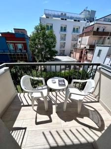 Balkón nebo terasa v ubytování B&B Moresco