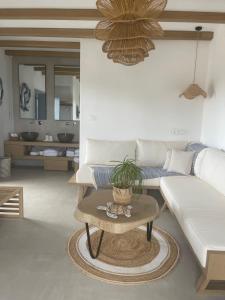 A seating area at Sohoros Luxury Suites