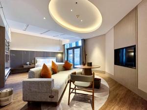 TV a/nebo společenská místnost v ubytování Crowne Plaza Chongli Resort by IHG