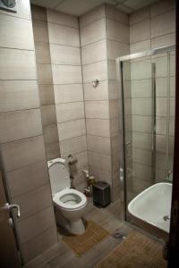 Koupelna v ubytování Aqua Lux Apartman
