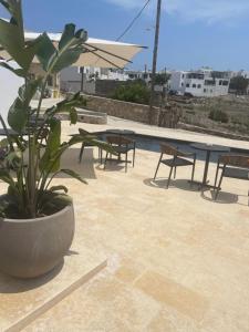 A balcony or terrace at Sohoros Luxury Suites