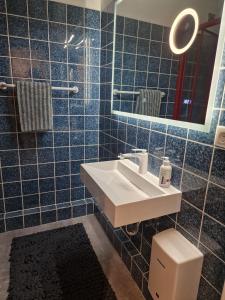 Koupelna v ubytování Ferienwohnung Frau Hansen