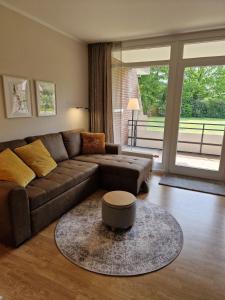 Posezení v ubytování Ferienwohnung Frau Hansen