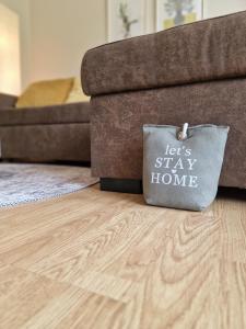Posezení v ubytování Ferienwohnung Frau Hansen