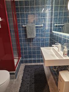 Koupelna v ubytování Ferienwohnung Frau Hansen