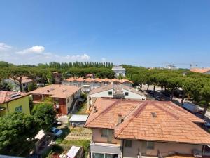 an aerial view of a village with houses at Hotel Zani in Cervia