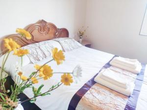 Posteľ alebo postele v izbe v ubytovaní Casa de Ribeira Sacra