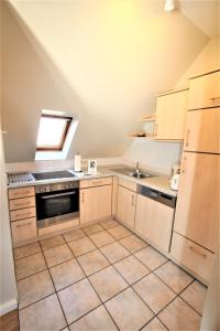 Kuchyň nebo kuchyňský kout v ubytování Obere Teichwohnung + 13 fotografií