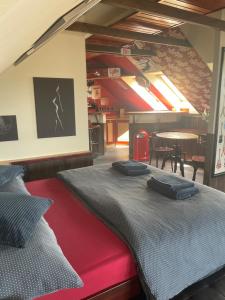 Postel nebo postele na pokoji v ubytování Stylové apartmánky