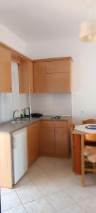Η κουζίνα ή μικρή κουζίνα στο Prapas Apartments 