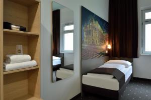 Cama o camas de una habitación en B&B Hotel Wien-Hbf