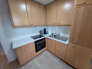 Kuchyň nebo kuchyňský kout v ubytování Ferienwohnung Grabner