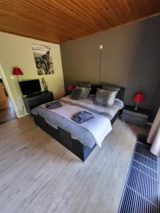Postel nebo postele na pokoji v ubytování villa 2be